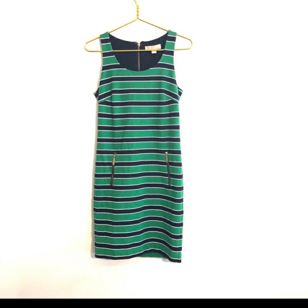 Michael Kors Navy & Green Dress